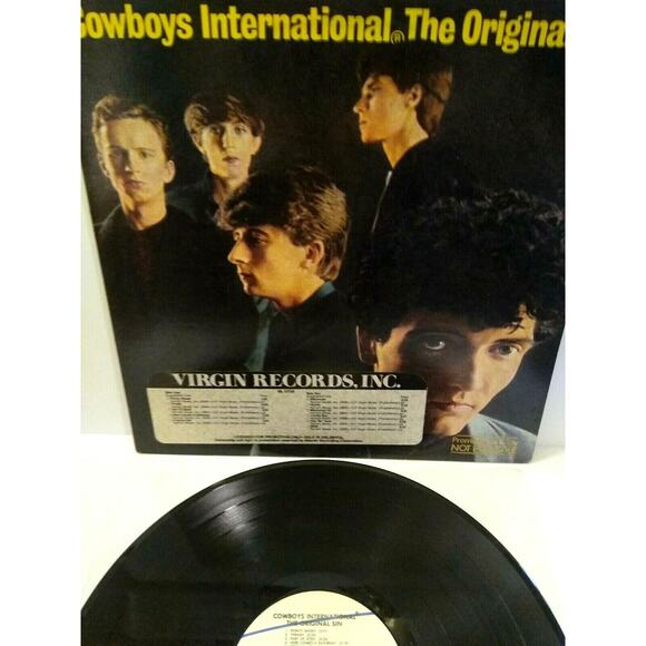Cowboys International The Original Sin 1979 Vinyl LP Record New Wave Post-Punk - Picture 2 of 4